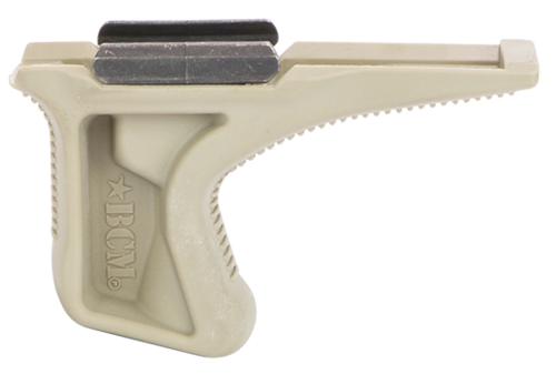 BCM KAG1913FDE BCMGunfighter Kinesthetic Angled Grip Made of Polymer With Flat Dark Earth Textured Finish for Picatinny Rail