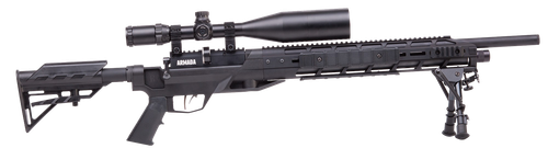 Benjamin BTAP22SX Tactical Armada  PCP 22 Pellet 10+1 Shot Black Black Receiver Black M4 Telescopic Stock Scope 4-16x50mm AO