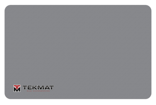 TekMat TEKR17TMLOGOGY  Cleaning Mat Gray Rubber 11"x17" TEKMAT Logo