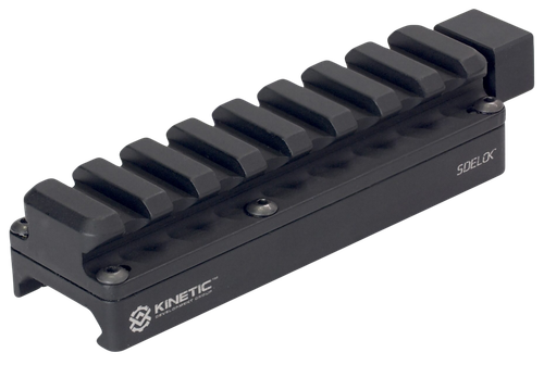 Kinetic Development Group SID5-100 Sidelock Universal Riser Long Black Aluminum