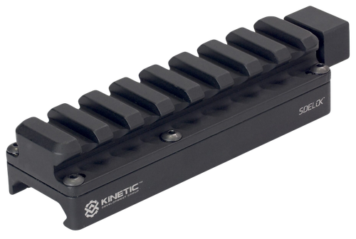 Kinetic Development Group SID5-100 Sidelock Universal Riser Long Black Aluminum