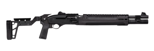 Langdon Tactical Tech LTT1301HBCFBLK Beretta 1301  3" 7+1 18.50" Black Heat Shield Barrel, Black Anodized Aluminum Receiver, Black Chisel Folding Synthetic Stock, Beretta Patrol Forend