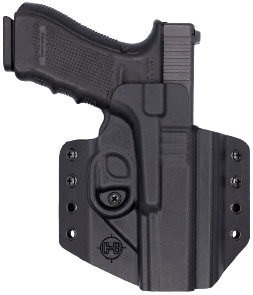 C&G Holsters 0000100 Covert  OWB Black Kydex Belt Loop Glock 17/22/47