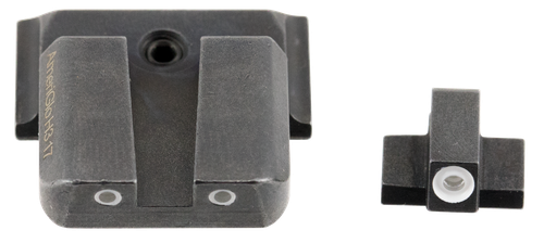 AmeriGlo SW801 Classic Tritium Sight Set for Smith & Wesson M&P  Green Tritium White Outline Front Sight-Green Tritium White Outline Rear Sight