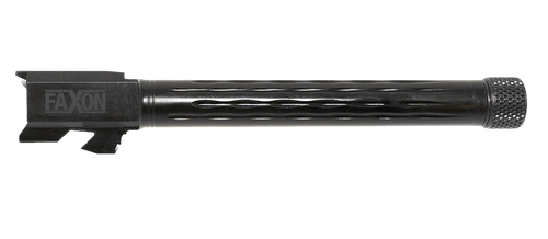 Faxon Firearms GB910N34LGQT Match Series  9mm Luger 5.75" Fluted Threaded Black Nitride Stainless Steel, Fits Glock 34 Gen2-4
