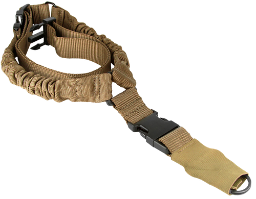 Aim Sports AOPS01T One Point  Tan Elastic Webbing 26" OAL Bungee Rifle