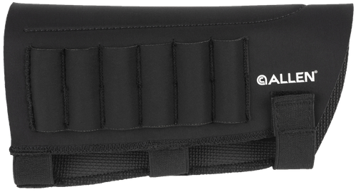 Allen 18427 Buttstock Shell Holder  Black Neoprene 223-300 Win Magnum 6rd Velcro Mount