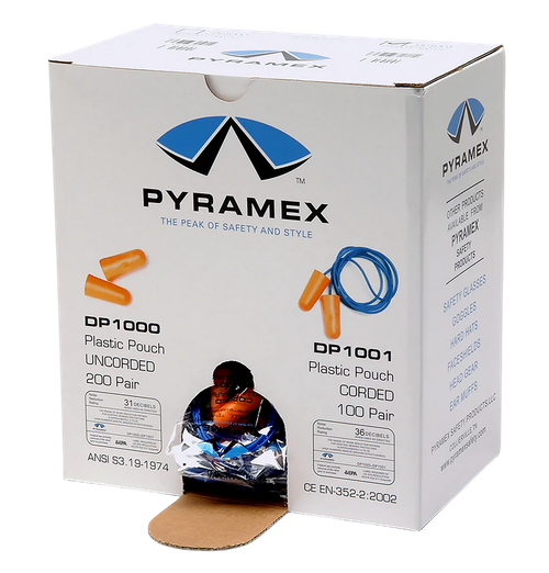 Pyramex DP1000   Foam 32 dB In The Ear Orange 200 Pair