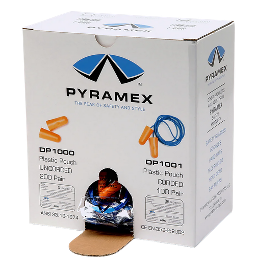 Pyramex DP1000   Foam 32 dB In The Ear Orange 200 Pair