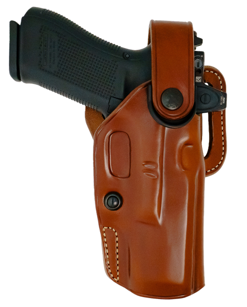 Galco APO226R APO Strongside/Crossdraw OWB Tan Steerhide Fits Glock 19 Gen 1-5 Belt Holster Mount Right Hand