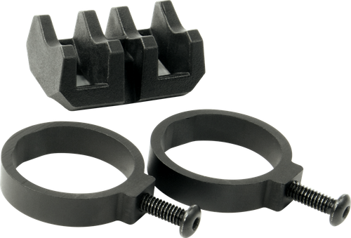 Magpul MAG614-BLK Light Mount V-Block and Rings  Black Anodized Aluminum/Polymer