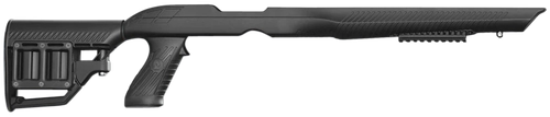 ADAPTIVE TACTICAL 1081039 Tac-Hammer RM4 Black Synthetic, Adjustable Stock with Magazine Compartments, Removable Barrel Inserts, Stowaway Accessory Rail, Fits Ruger 10/22 (Most Barrel Contours)