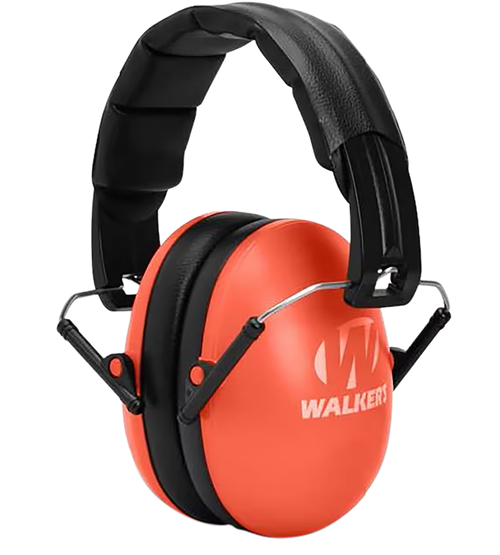 Walker's GWPFKDMCOR Youth Passive Muff 23 dB Over the Head Coral/Black Polymer