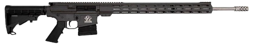 Great Lakes Firearms GL10243SSTNG GLFA  243 Win 5+1 24" Stainless Threaded Barrel, Tungsten Cerakote Picatinny Rail Aluminum Receiver, Adjustable Black Synthetic Stock, Mil-spec Polymer Grip