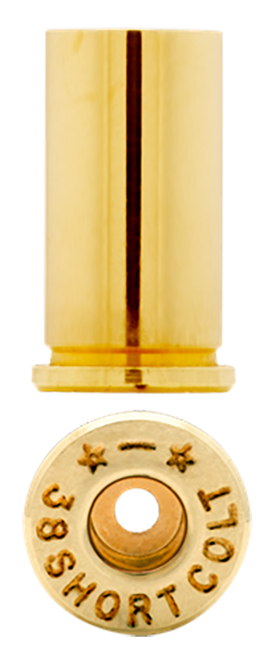 Starline Brass 38SCEUP100 Unprimed Cases  38 Short Colt Handgun Brass 100 Per Bag