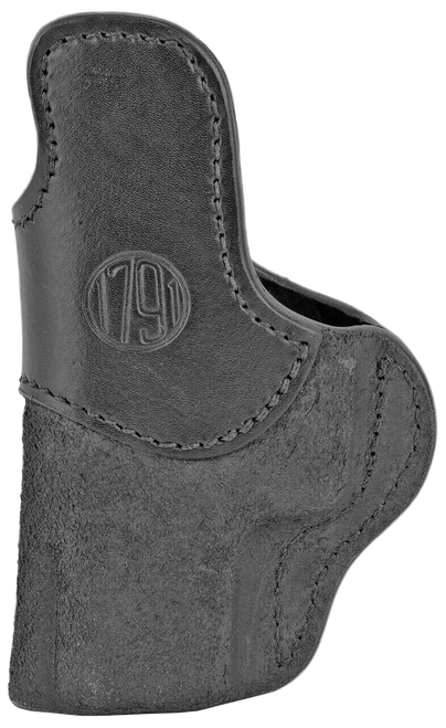 1791 Gunleather RCH4BLKR RCH  IWB Size 04 Black Leather Belt Clip Compatible w/Glock 17/S&W M&P Shield/Springfield XD Right Hand
