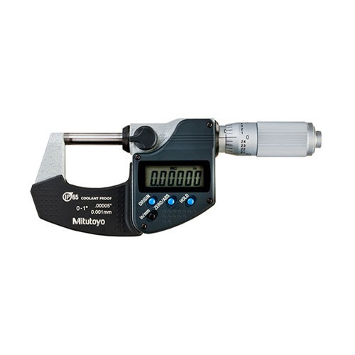 0-1''DIGITAL ELECTRONIC OUTSIDE MICROMETER W/FRICTION THIMBLE