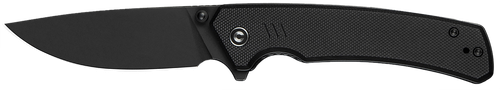 Civivi Knives C24012-1 Merit  3.28" Folding Drop Point Plain Black Stonewashed 14C28N Steel Blade, Black Textured G10 Handle