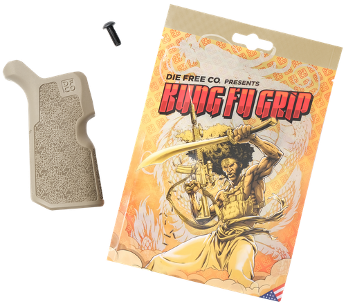 Die Free Co Llc KFGFDE Kung Fu Grip  Flat Dark Earth Nylon Fits AR15/M4/AR10/SR25