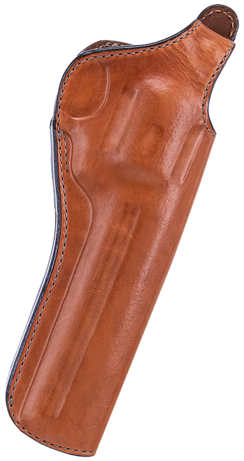 Bianchi 12688 111 Cyclone Belt Holster Size 09 OWB Open Bottom Style made of Leather with Tan Finish, Strongside/Crossdraw & Belt Loop Mount Type fits 8.3" Barrel Colt Anaconda for Right Hand