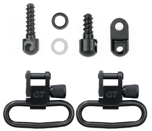 GrovTec US Inc GTSW313 Swivel Set  Rifle 1.25" Black Phosphate Ruger 10/22