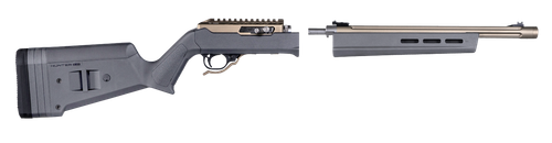 Magpul MAG760-GRY Hunter X-22 Stock Fixed Adjustable Comb Stealth Gray Synthetic for Ruger 10/22 Takedown