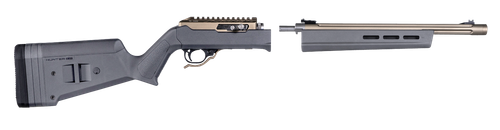 Magpul MAG760-GRY Hunter X-22 Stock Fixed Adjustable Comb Stealth Gray Synthetic for Ruger 10/22 Takedown