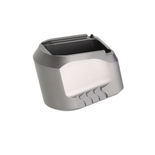 Tyrant CNC TDMPMAGEXFSGREY  Magazine Extension Fits S&W M&P 9/40 5rd Compatible w/ Full-Size M&P 1.0/2.0 frames Grey Aluminum