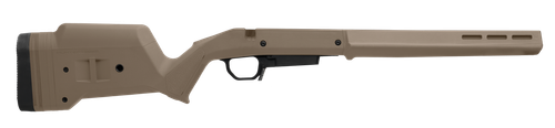 Magpul MAG1207-FDE Hunter American Stock Flat Dark Earth Adjustable Synthetic Stock with Aluminum Chassis for Short Action Ruger American Right Hand Includes STANAG Mag Well