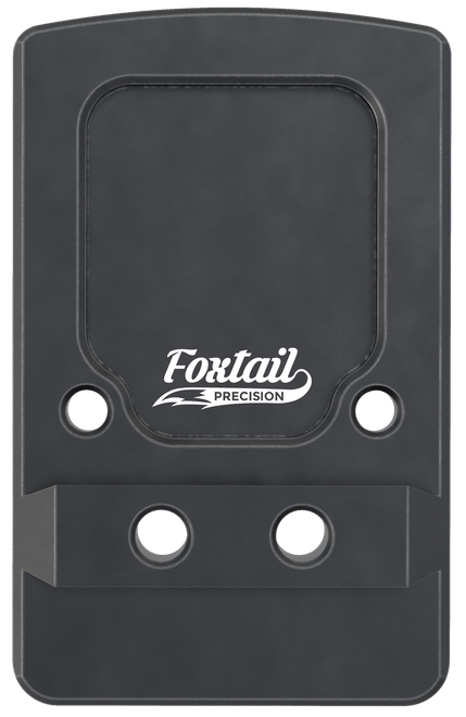 Foxtail Precision 100013 Rear Sight Dovetail Optic Adapter Plate for non MOS Glock  Black Anodized Glock Non MOS