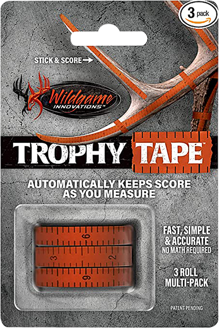 Wildgame Innovations WLD424 Trophy Tape  Orange 200" Long 3 Rolls Per Pack
