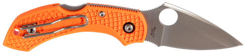 Spyderco C28POR2 Dragonfly 2  2.30" Folding Drop Point Plain VG-10 SS Blade Orange FRN Handle Includes Pocket Clip