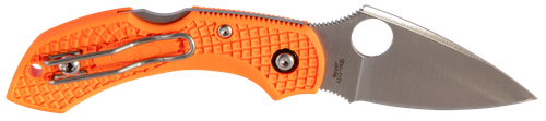 Spyderco C28POR2 Dragonfly 2  2.30" Folding Drop Point Plain VG-10 SS Blade Orange FRN Handle Includes Pocket Clip