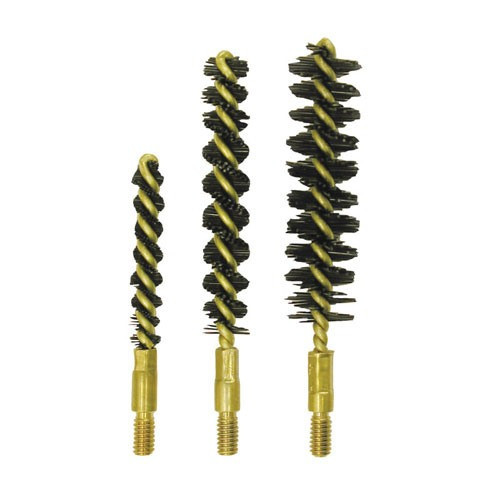 NYLON PISTOL BORE BRUSH, 10MM/40/41 CALIBER, 8-32M