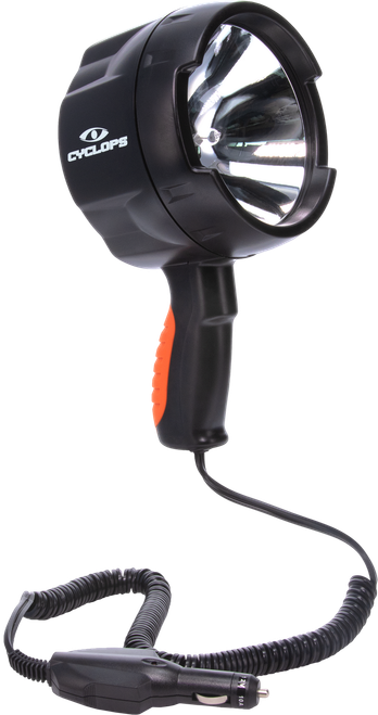 Cyclops CYCHS140012V Spotlight 12V Direct 1400 Lumens White Halogen Black Polymer 450 Meters
