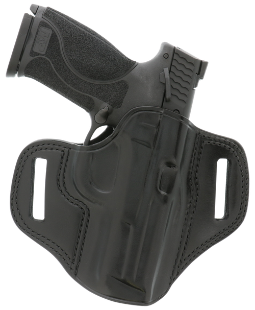 Galco CM212B Combat Master  OWB Black Leather Belt Slide Fits 1911 Right Hand