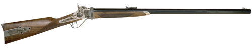 Cimarron AS200 1874 Rifle From Down Under II 45-70 Gov 1rd 34" Blued Octagon Barrel, Color Case Hardened Stainless Steel Receiver, Walnut Fixed Stock, Right Hand