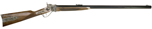 Cimarron AS200 1874 Rifle From Down Under II 45-70 Gov 1rd 34" Blued Octagon Barrel, Color Case Hardened Stainless Steel Receiver, Walnut Fixed Stock, Right Hand