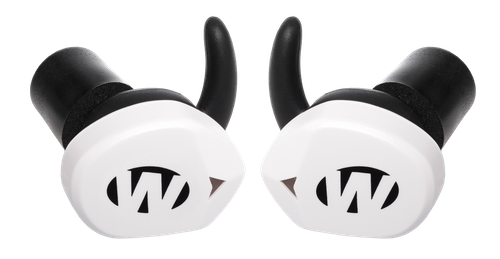 Walker's GWPSLCR2BTWHT Silencer BT 2.0 Electronic Ear Buds Sports South Exclusive White Polymer