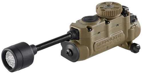 Streamlight  Sidewinder Stalk Helmet Light 23/28/57/76 Lumens White White/Red/Green/Blue/IR LED Bulb Coyote 28 Meters Distance Features Arc Rail Mount & Assembly