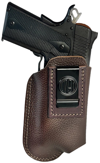 1791 Gunleather ORLBFCD4LBRWL Optic Ready Light Bearing Fair Chasing IWB Size 04 Brown Left Hand