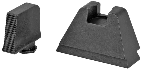 AmeriGlo GL506 Optic Compatible Sight Set for Glock  3XL Tall Serrated Front Sight-Black Rear Sight
