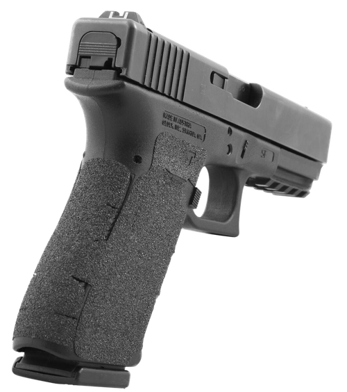 Talon Grips 381G Adhesive Grip  Compatible w/Glock 17/19x/22/24/31/34/35/37/45/47 Gen5 w/Large Backstrap, Black Textured Granulate