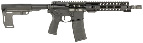 Patriot Ordnance Factory 2172 P15 Constable 5.56 NATO 30+1 10.50" M-LOK Handguard, Black Anodized Aluminum Receiver w/Picatinny Rail, Black Polymer MFT Blade Stabilizer, MFT Grip