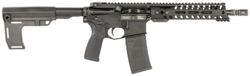 Patriot Ordnance Factory 2172 P15 Constable 5.56 NATO 30+1 10.50" M-LOK Handguard, Black Anodized Aluminum Receiver w/Picatinny Rail, Black Polymer MFT Blade Stabilizer, MFT Grip