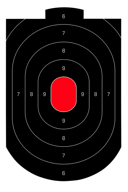 Birchwood Casey 35609 Dirty Bird  Oval Paper Target 12" x 18" 50 Per Pkg