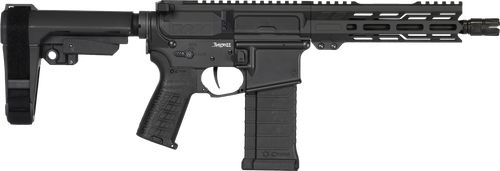 CMMG 54AE10FAB Banshee MK4 5.7x28mm 32+1, Black Nitride Medium Taper Threaded Barrel, EML 11" M-LOK Handguards, Black Armor Cerakote Aluminum Picatinny Rail Receiver, CMMG Zeroed Grips