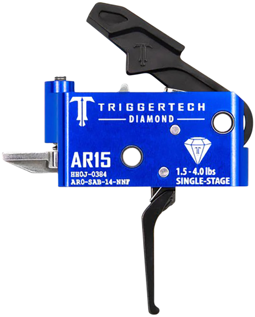 TriggerTech AR0SAB14NNF Diamond  Flat Single-Stage 1.5-4.0 lbs Adjustable for AR-15