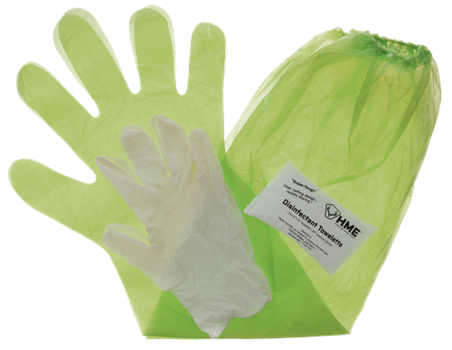 HME GCG Game Cleaning Gloves Lime Green Shoulder Length/Form Fitting