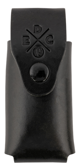 1791 Gunleather HDESSLSBLKA EDC Heavy Duty Easy Slide OWB Black Leather Belt Slide Ambidextrous